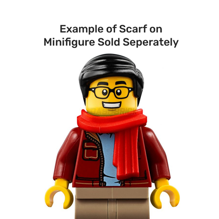 LEGO Minifigure Part - Scarf Long Wrapped, Red [25376] 6298924
