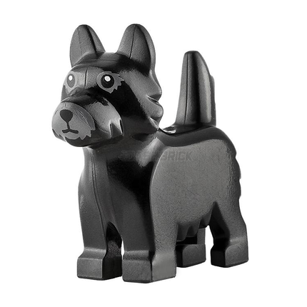 LEGO Minifigure Animal - Dog, Puppy - Scotch Terrier, Black [26078pb003]