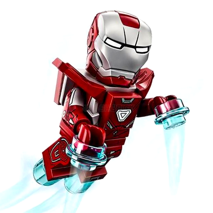 LEGO Minifigure - Silver Centurion (Iron Man - Mark 33 Armor) (2016 Original) [MARVEL]