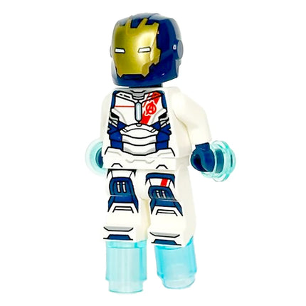 LEGO Minifigure - Iron Legion - Dark Blue Head, One Piece Helmet (2024) [MARVEL]