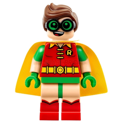 LEGO Minifigure - Robin - Green Glasses, Smile / Scared Pattern [DC Comics]