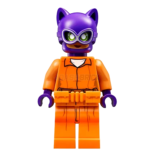 LEGO Minifigure - Catwoman - Orange Prison Jumpsuit, Batman (2017) [DC COMICS]