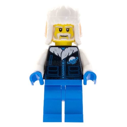 LEGO Minifigure - Man, Ushanka Hat, Black Ice Planet Winter Coat [CITY]