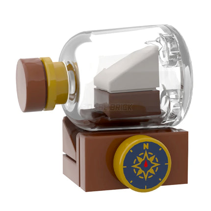 LEGO "Ship in a Bottle" - Mini Display, Compass [MiniMOC]