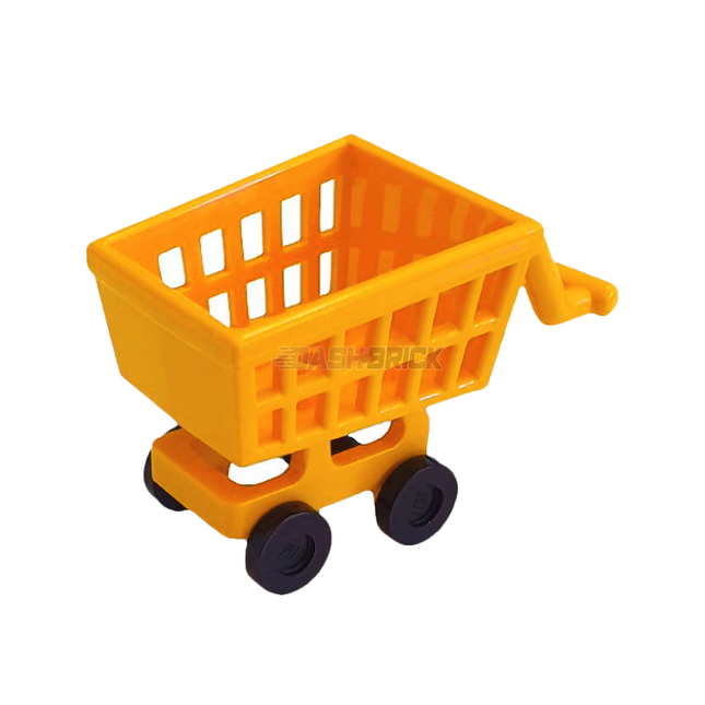 LEGO Minifigure Accessory - Shopping Trolley/Cart, Bright Light Orange [49649c01/2496]