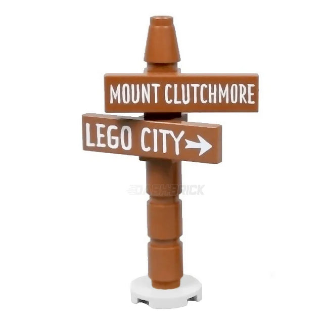 LEGO "Mountain Town Sign" - LEGO City/Mount Clutchmore Road Sign [MiniMOC]