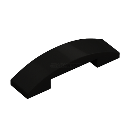 LEGO Slope, Curved 4 x 1 x 2/3 Double, Black [93273] 4613153