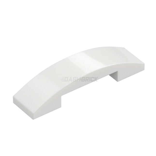 LEGO Slope, Curved 4 x 1 x 2/3 Double, White [93273] 6023806