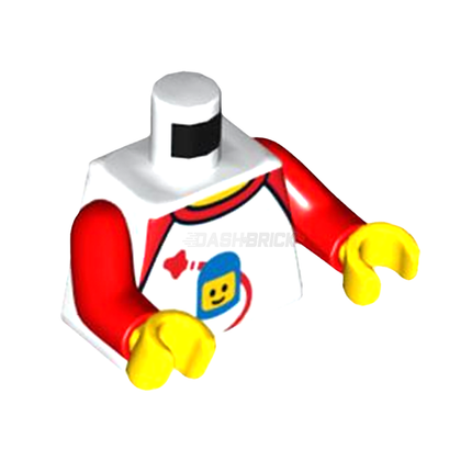 LEGO Minifigure Part - Torso, Spaceman Shirt, White/Red [973pb2340c01] 6153139
