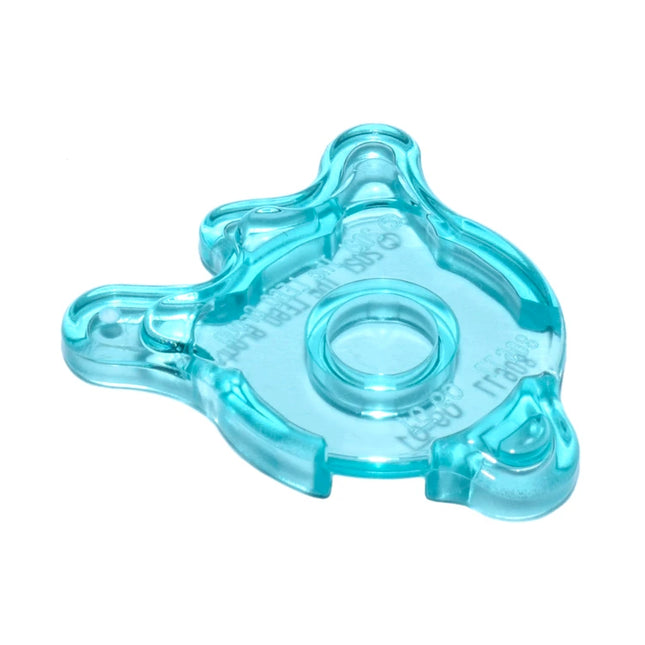 LEGO Tile, Round 2 x 2 Splat/Splash with Side Extensions, Trans-Light Blue [80677] 6373590