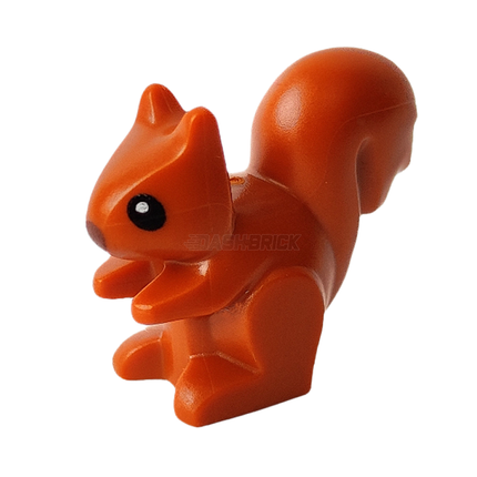 LEGO Minifigure Animal - Squirrel, Black Nose and Eyes, Dark Orange [80679pr0001] 6384077
