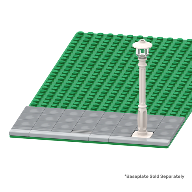 LEGO Modular Street, City Street with Lamp Post, Grate 16 x 8 [MiniMOC]