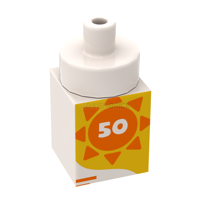 LEGO Minifigure Accessory - Sunscreen Bottle, SPF 50 [3005pb060] 6435173