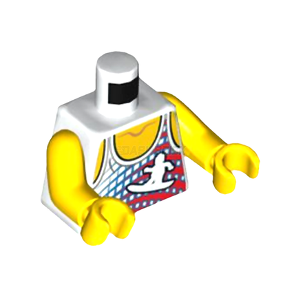 LEGO Minifigure Torso - Tank Top/Singlet,  Surfer Silhouette [973pb0997c01]