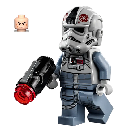 LEGO Minifigure - AT-AT Driver - Dark Red Imperial Logo, Cheek Lines, Frown [STAR WARS]