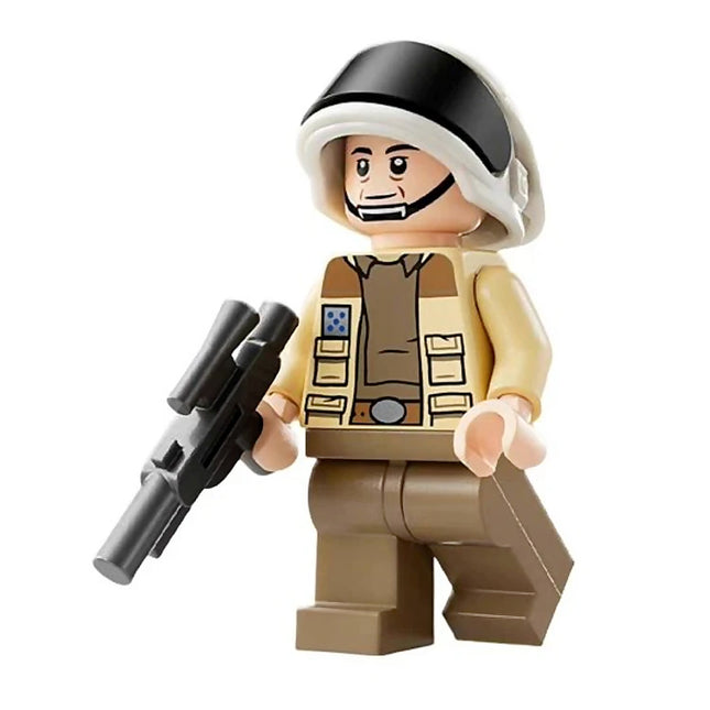 LEGO Minifigure - Captain Antilles - Dark Tan Shirt, Large Rank Badge, Weapon (2024) [STAR WARS]
