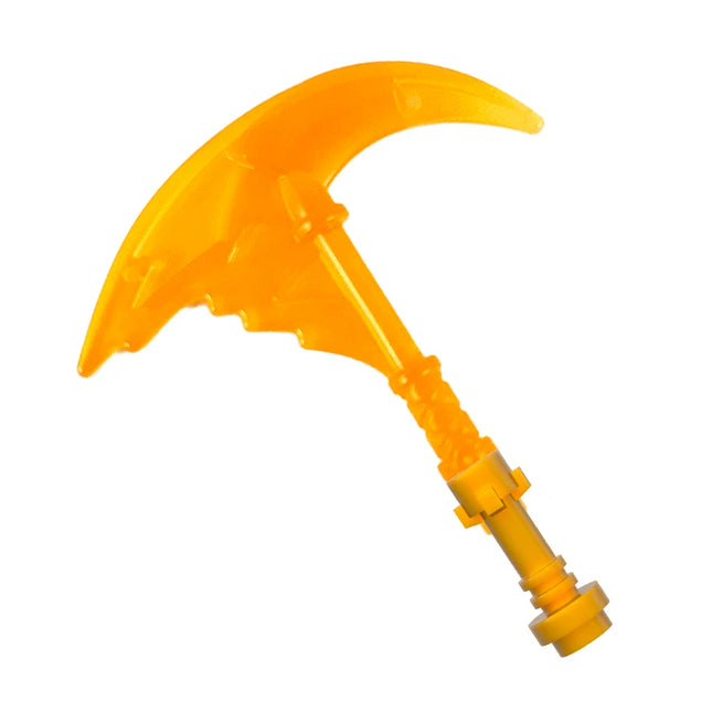 LEGO Minifigure Accessory - Weapon Sword, Katana, Sickle with Trailing Energy, Trans-Orange [73766c]