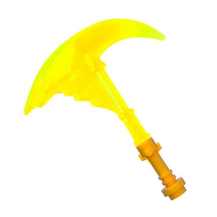 LEGO Minifigure Accessory - Weapon Sword, Katana, Sickle with Trailing Energy, Trans-Neon Green [73766c]