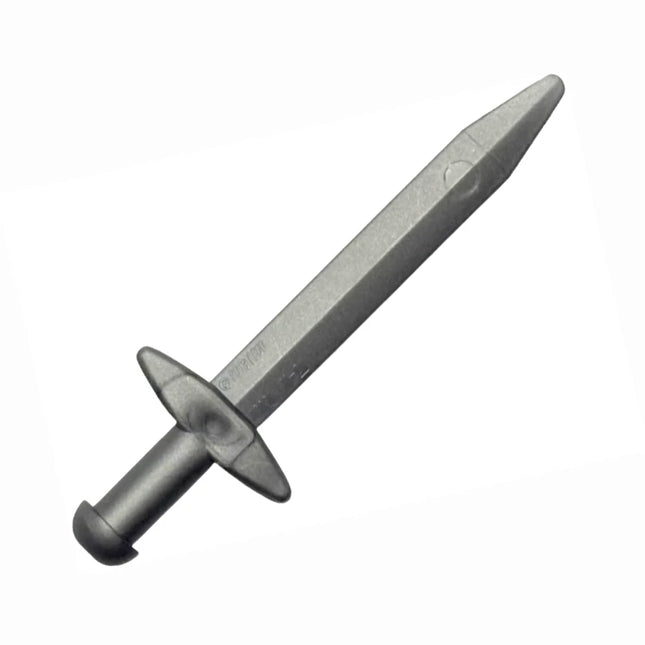 LEGO Minifigure Accessory - Weapon Sword, Greatsword Pointed with Thick, Flat Silver [18031] 6078442