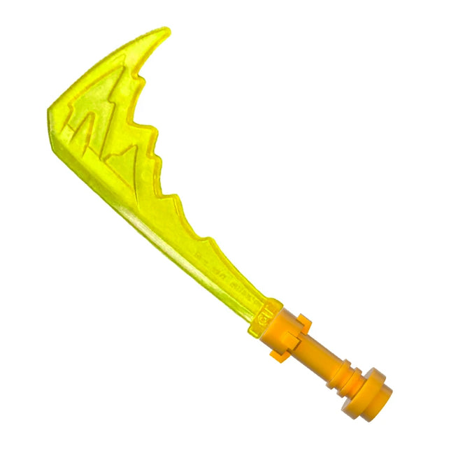 LEGO Minifigure Accessory - Weapon Sword, Katana, Trailing Energy, Trans-Neon Green [73766d]