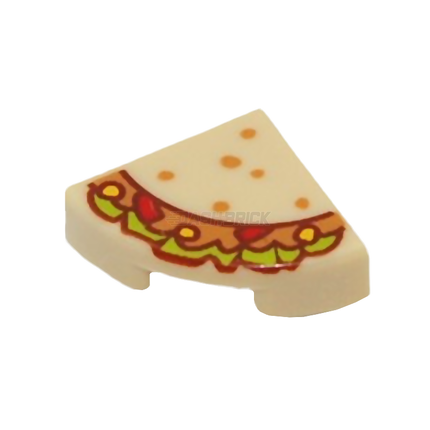 LEGO Minifigure Food - Taco, Slice, Tan [25269pb033] 6435098