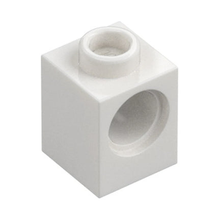 LEGO Technic, Brick 1 x 1 with Hole, White [6541] 654101