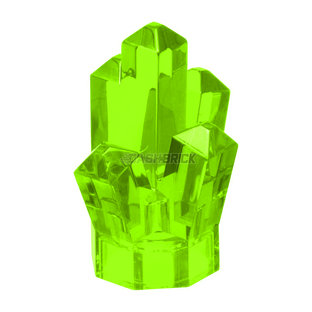 LEGO Rock 1 x 1 Crystal 5 Point, Trans-Bright Green [52] 6170292