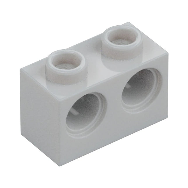 LEGO Technic, Brick 1 x 2 with Holes, Light Grey [32000] 4211541