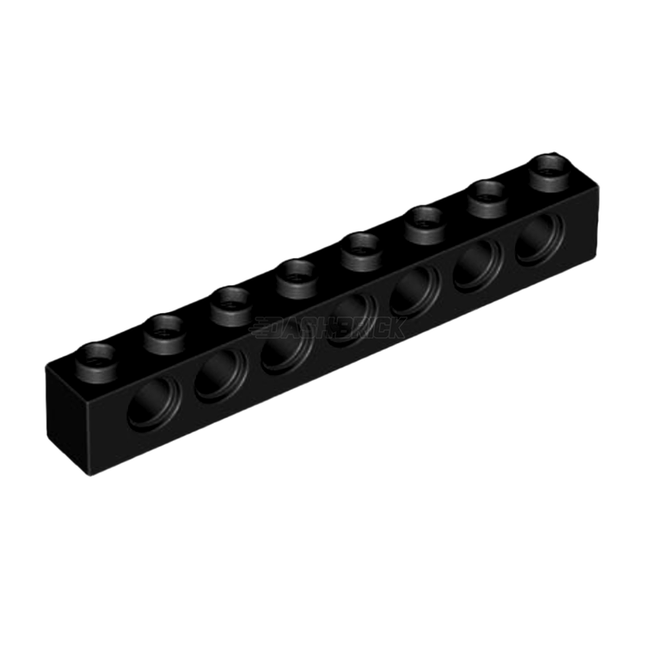LEGO Technic, Brick 1 x 8 with Holes, Black [3702] 370226