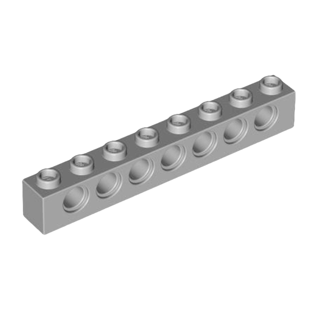 LEGO Technic, Brick 1 x 8 with Holes, Light Grey [3702] 4211442