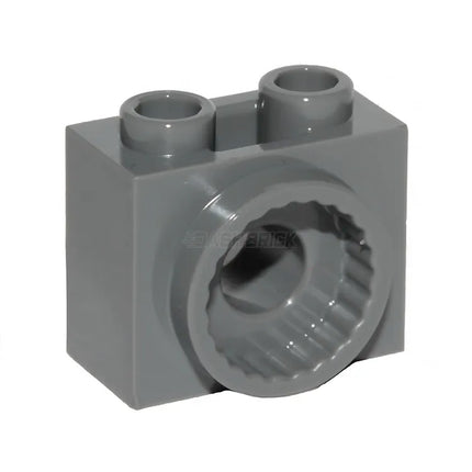 LEGO Technic, Brick Modified 1 x 2 x 1 1/3, Rotation Joint Socket, Dark Grey [80431] 6398662