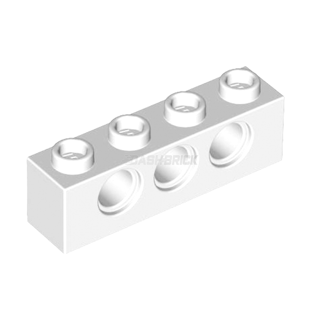 LEGO Technic, Brick 1 x 4 with Holes, White [3701] 370101