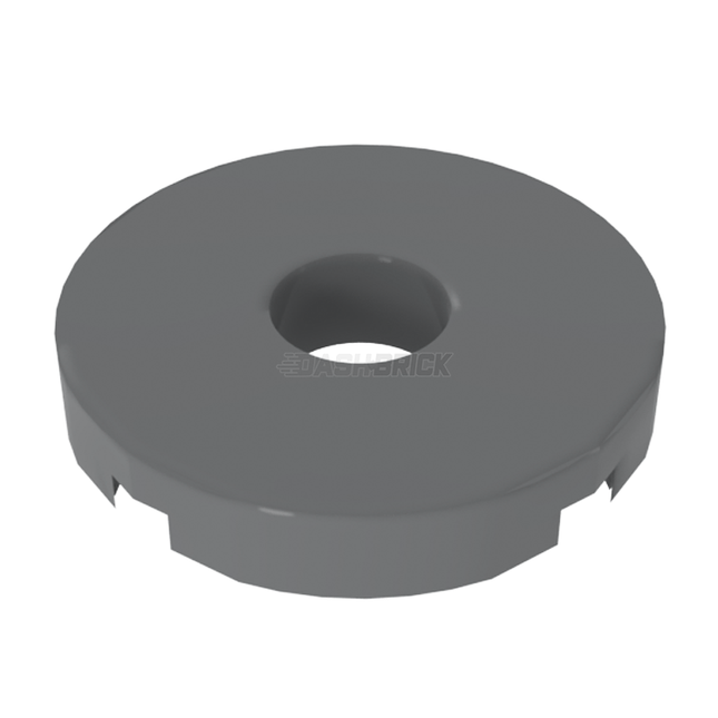 LEGO Tile, Round 2 x 2 with Hole, Dark Grey [15535] 6055313