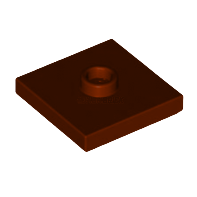 LEGO Plate, Modified 2 x 2, 1 Stud in Center, Reddish Brown [87580] 4565394