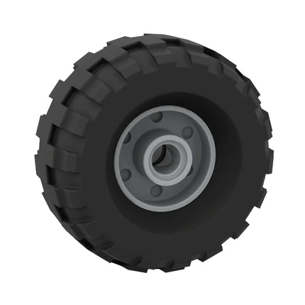 LEGO Wheel 18mm D. x 14mm, Monster Truck Black Tire 37 x 18R, Light Grey [55981 + 56891] 6359828 4506553