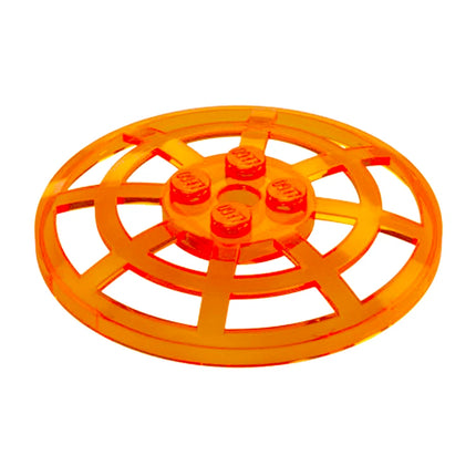 LEGO Dish 6 x 6 Inverted (Radar) Webbed, Trans-Orange [4285b] 6258885
