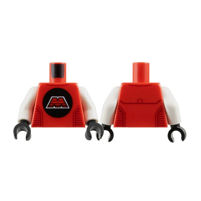 LEGO Minifigure Part - Torso, Space M:Tron Logo Capital Letter M with White Border on Black Circle [973pb5648c01]
