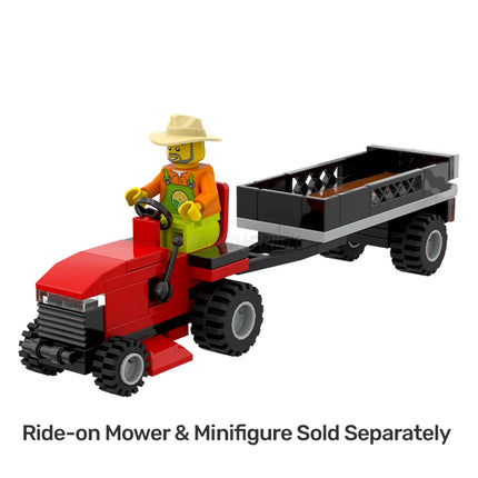 LEGO "Farm Equipment Trailer" - Opening Tailgate (Add-on for Ride-on/ATVs) [MiniMOC]