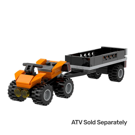 LEGO "Farm Equipment Trailer" - Opening Tailgate (Add-on for Ride-on/ATVs) [MiniMOC]