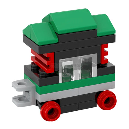 LEGO "Dashbrick Express" #5 Caboose Carriage - Christmas Themed Train [MiniMOC]