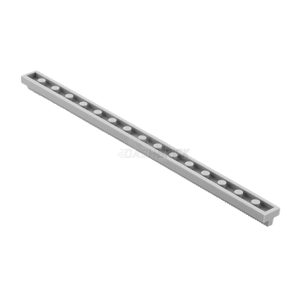 LEGO Train, Track Plain Rail Straight (Without Slots/Notches on End), Light Grey [3228c] 6333276