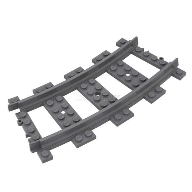 LEGO Train, Track Plastic (RC Trains) Curve, Dark Grey [53400] 4279717