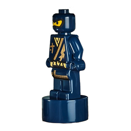 LEGO Minifigure Accessory - Ninjago Jay, Statuette / Trophy with, Dark Blue [90398pb048] 6434515