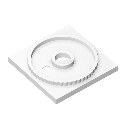 LEGO Turntable 4 x 4 Square Base, Locking, White [61485] 4611927