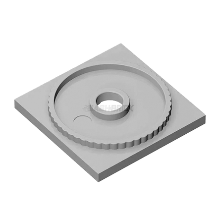 LEGO Turntable 4 x 4 Square Base, Locking, Light Grey [61485] 6045718