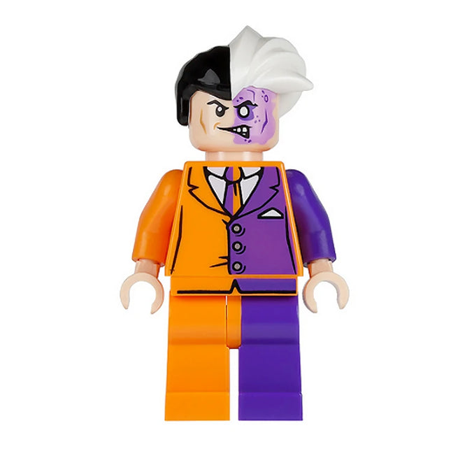 LEGO Minifigure - Two-Face - Orange and Purple Suit, Original Edition, (2012) [DC Comics] sh0007