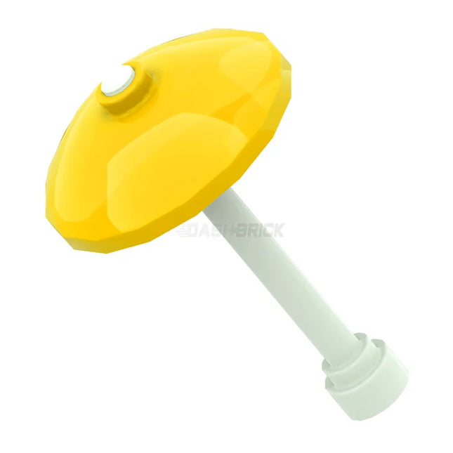 LEGO Minifigure Accessory - Umbrella, 3 x 3 Dish, Yellow [3960 & 3957]