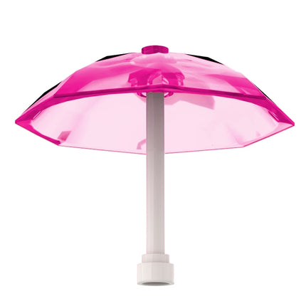 LEGO Minifigure Accessory - Umbrella, 6 x 6, Top Stud, Trans-Dark Pink [4094]