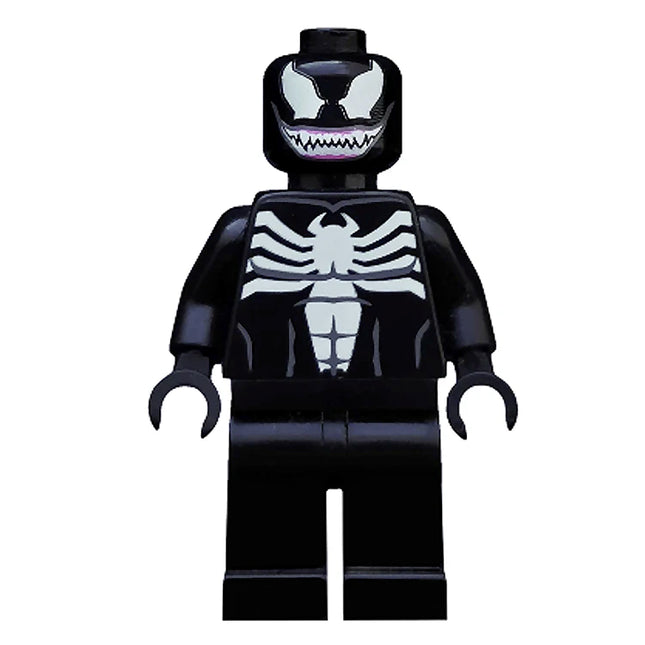 LEGO Minifigure - Venom - White Teeth Together, Spider-Man (2014) [MARVEL]