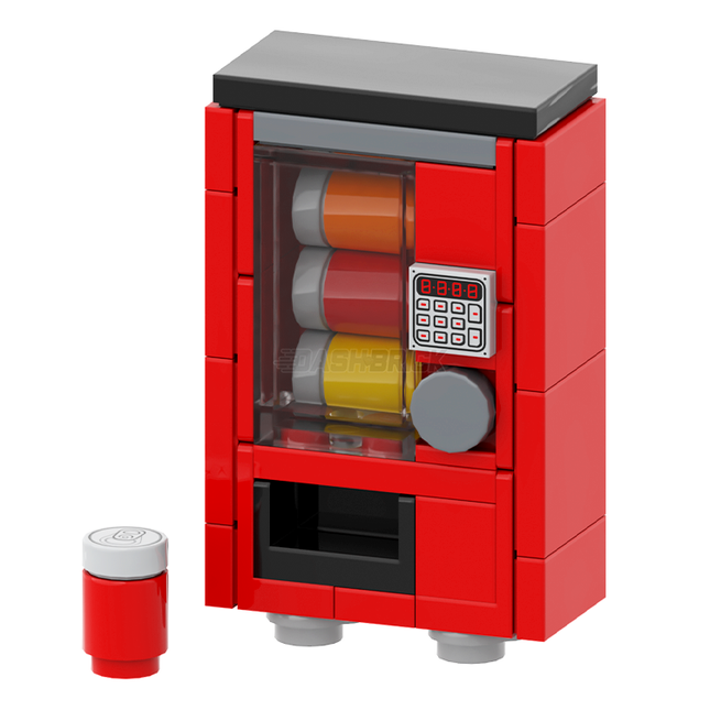 LEGO "Vending Machine" - Drink Can, Soft Drinks/Soda Machine, Red [MiniMOC]